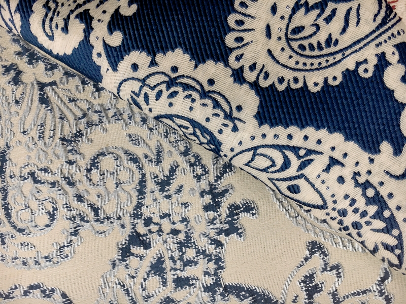 Extra Wide Doubleface Jacquard Large Paisley Pattern | B&J Fabrics